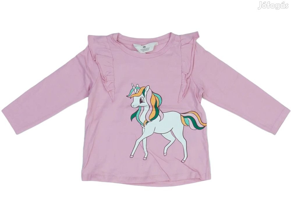 H&M Új (címkés) Lány Hosszú ujjú felső (Méret: 92)