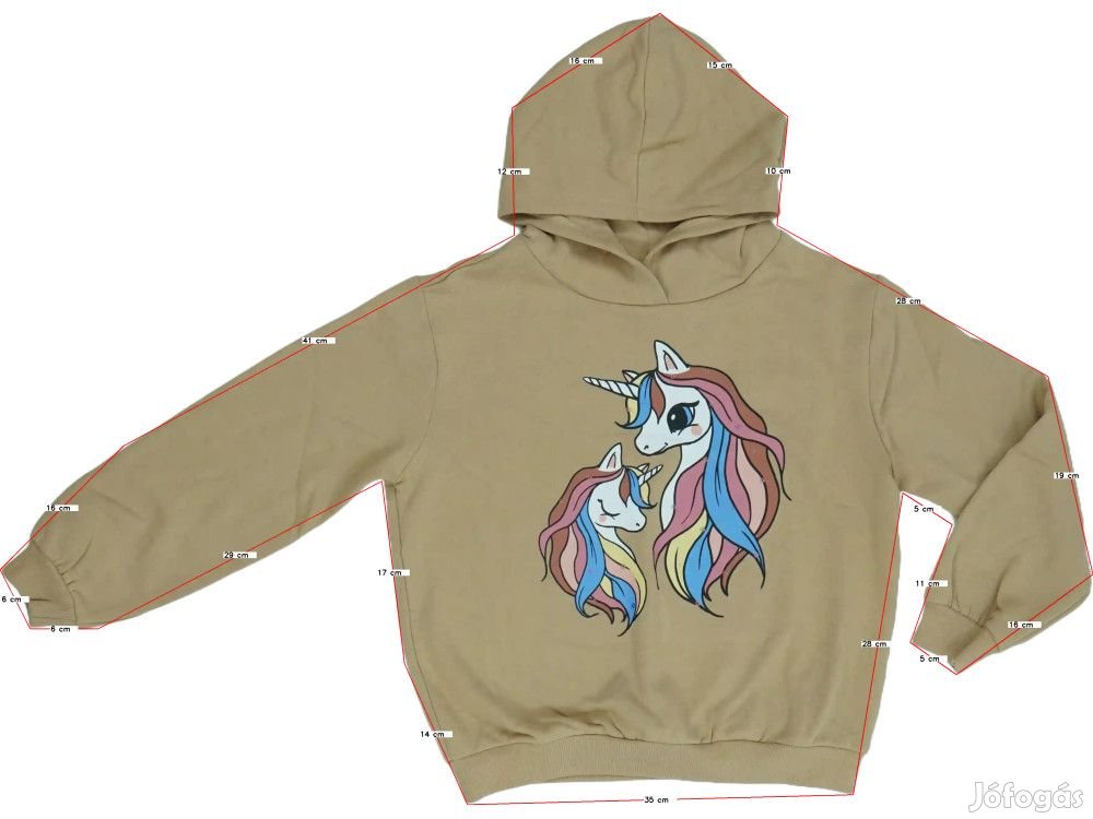 H&M Új (címkés) Lány Kapucnis pulóver (Méret: 104)