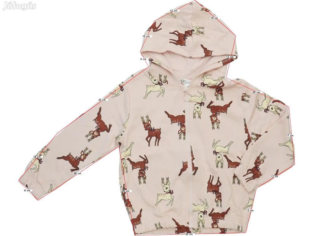 H&M Új (címkés) Lány Kapucnis pulóver (Méret: 122)