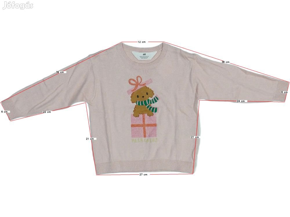 H&M Új (címkés) Lány Kötött pulcsi (Méret: 104)