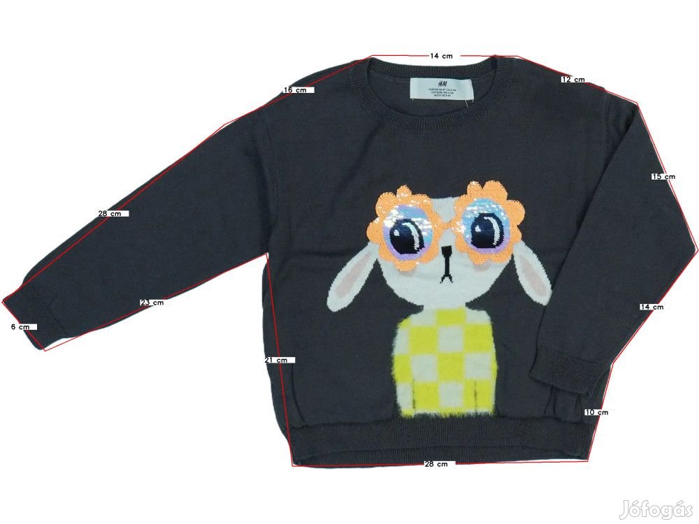 H&M Új (címkés) Lány Kötött pulcsi (Méret: 104)