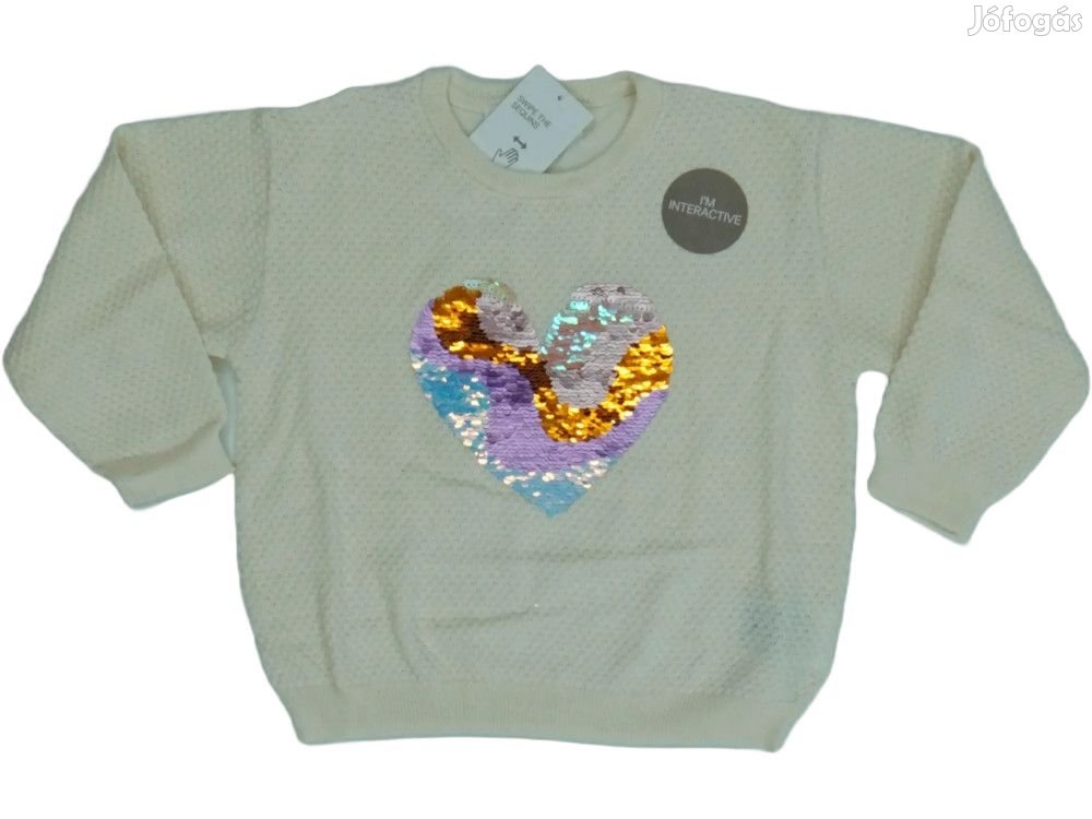 H&M Új (címkés) Lány Kötött pulcsi (Méret: 104)