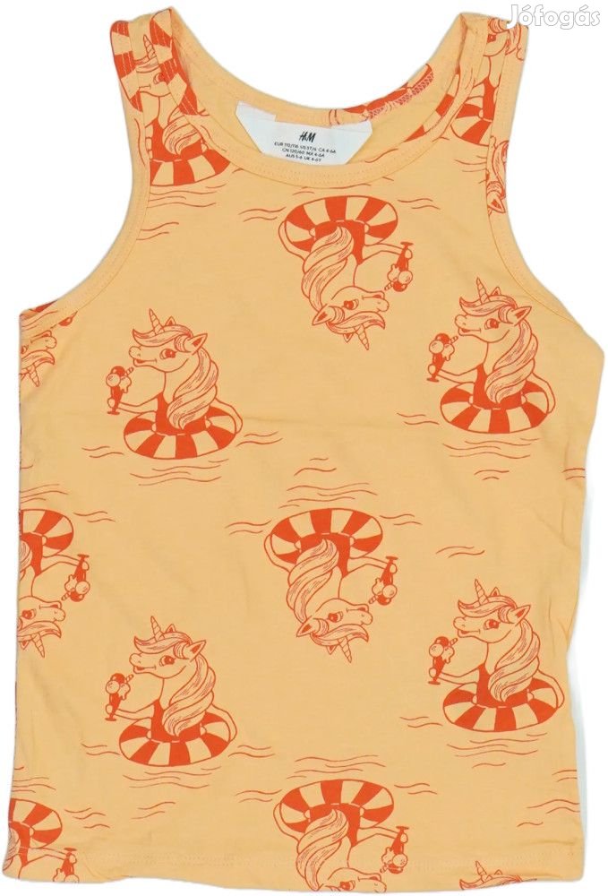 H&M Új (címkés) Lány Lányka / Női ujjatlan póló / top (Méret: 116)