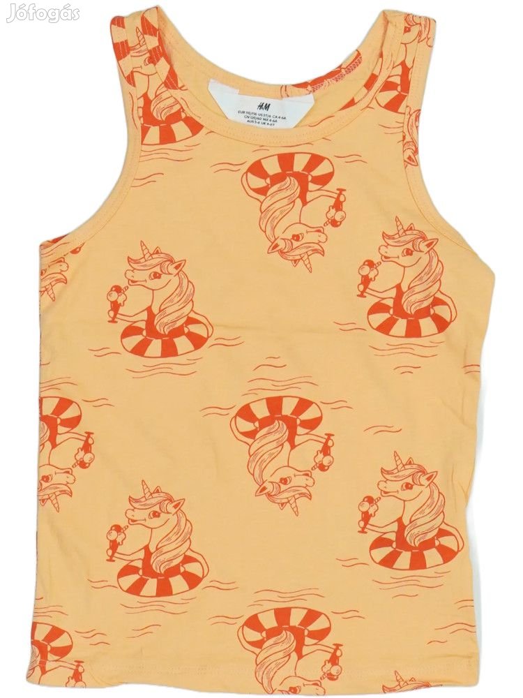 H&M Új (címkés) Lány Lányka / Női ujjatlan póló / top (Méret: 116)