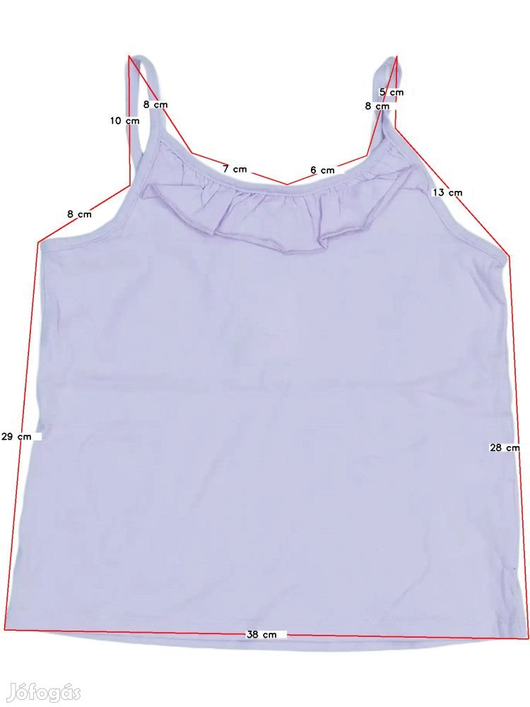 H&M Új (címkés) Lány Lányka / Női ujjatlan póló / top (Méret: 128)