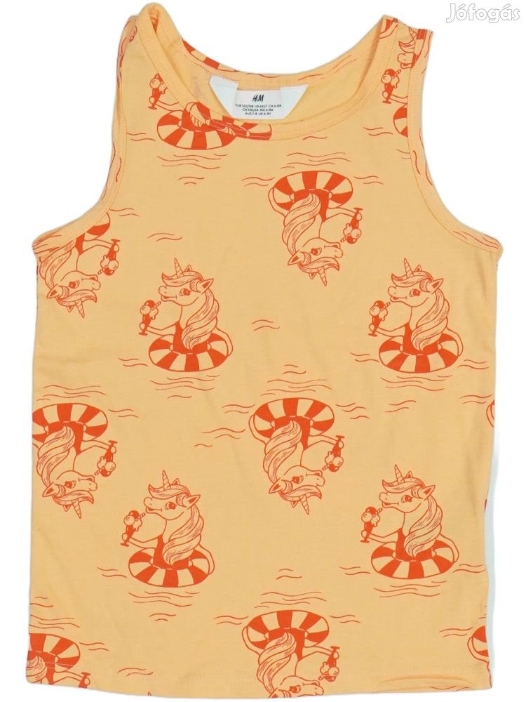 H&M Új (címkés) Lány Lányka / Női ujjatlan póló / top (Méret: 128)