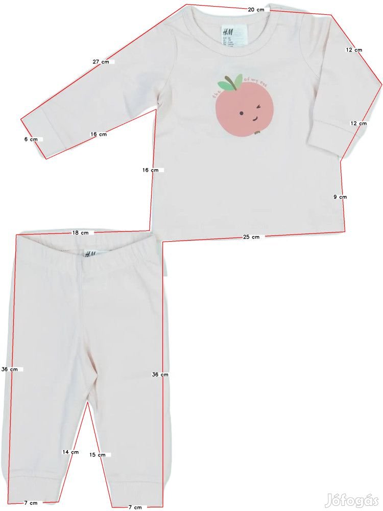 H&M Új (címkés) Lány Pizsama (Méret: 62)