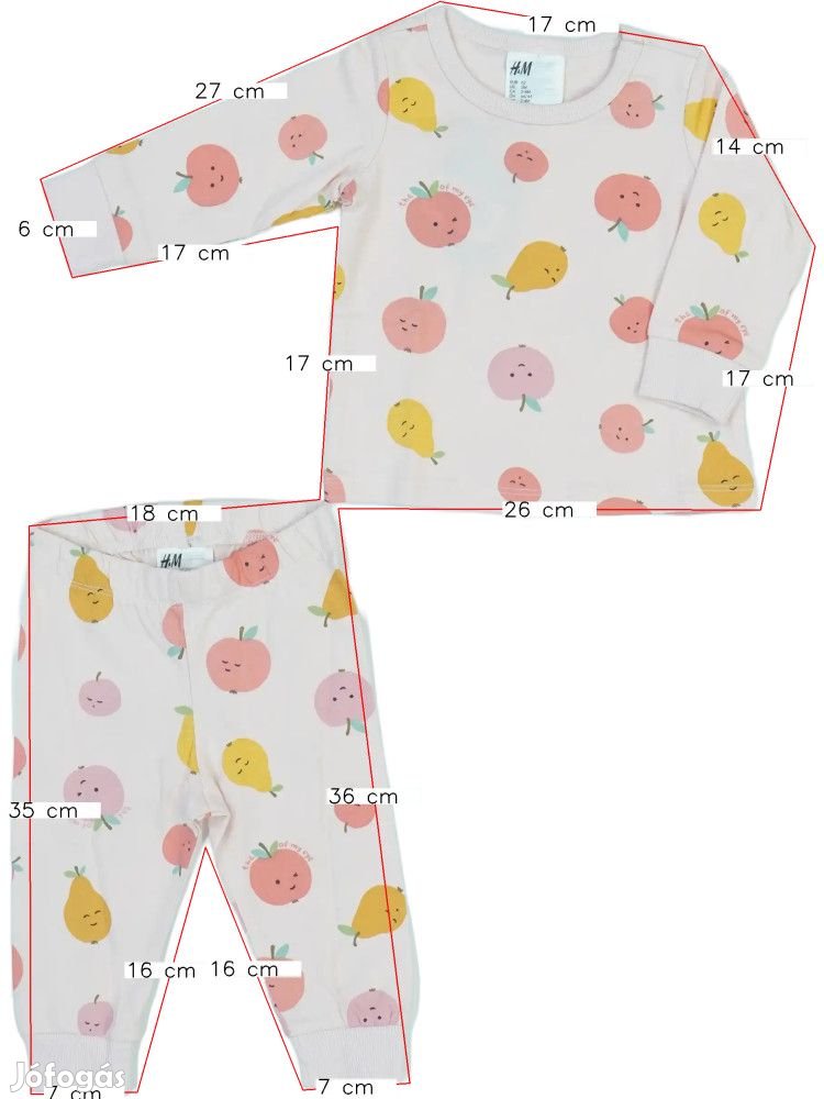 H&M Új (címkés) Lány Pizsama (Méret: 62)
