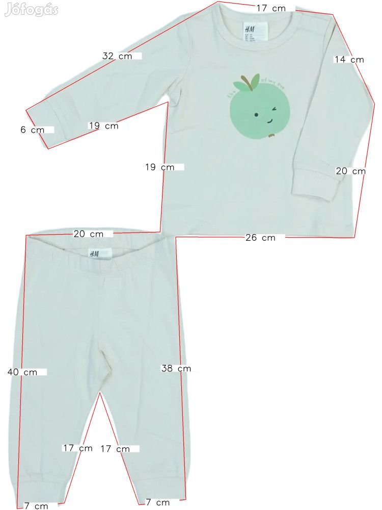 H&M Új (címkés) Lány Pizsama (Méret: 68)