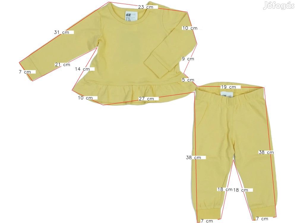 H&M Új (címkés) Lány Pizsama (Méret: 68)