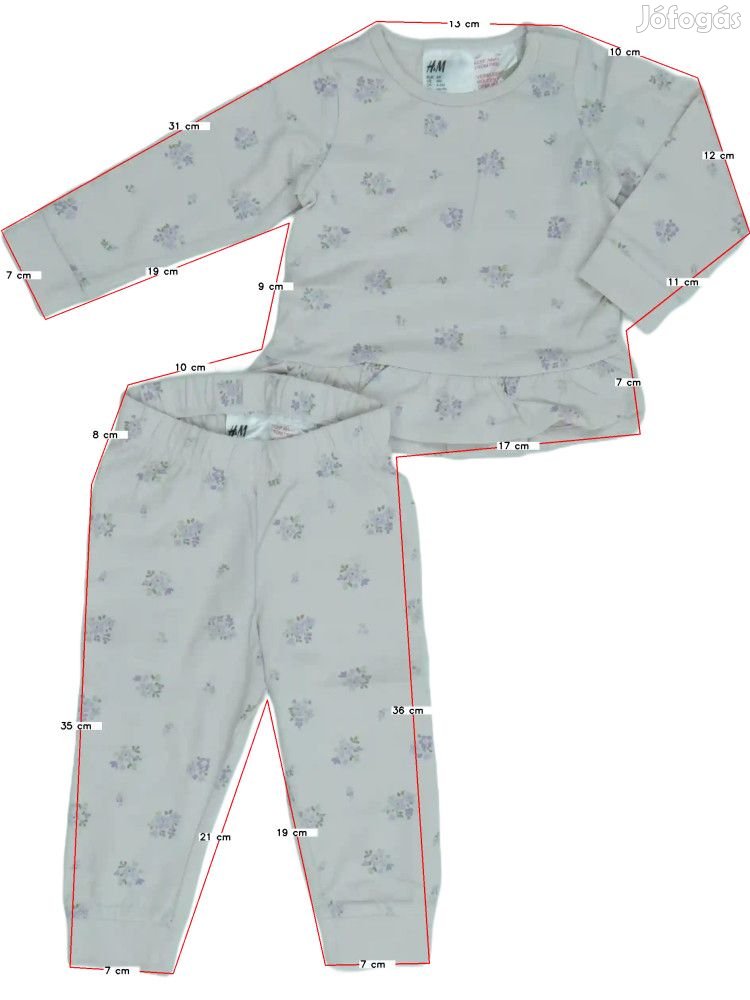 H&M Új (címkés) Lány Pizsama (Méret: 68)
