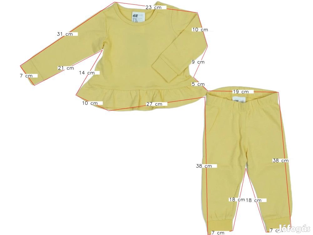 H&M Új (címkés) Lány Pizsama (Méret: 68)