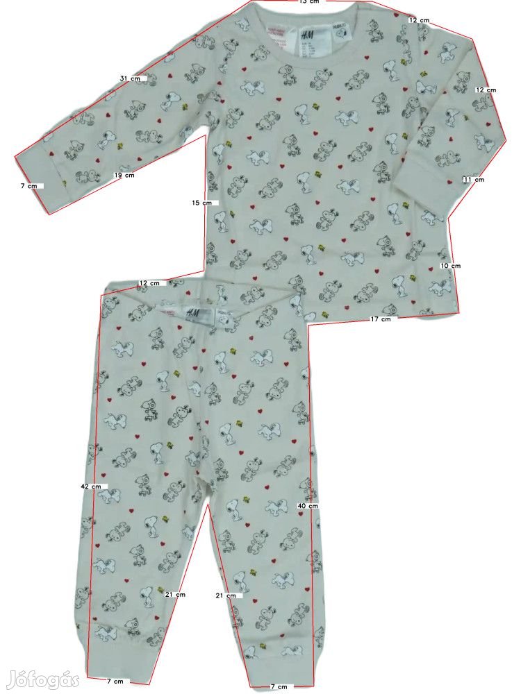 H&M Új (címkés) Lány Pizsama (Méret: 74)