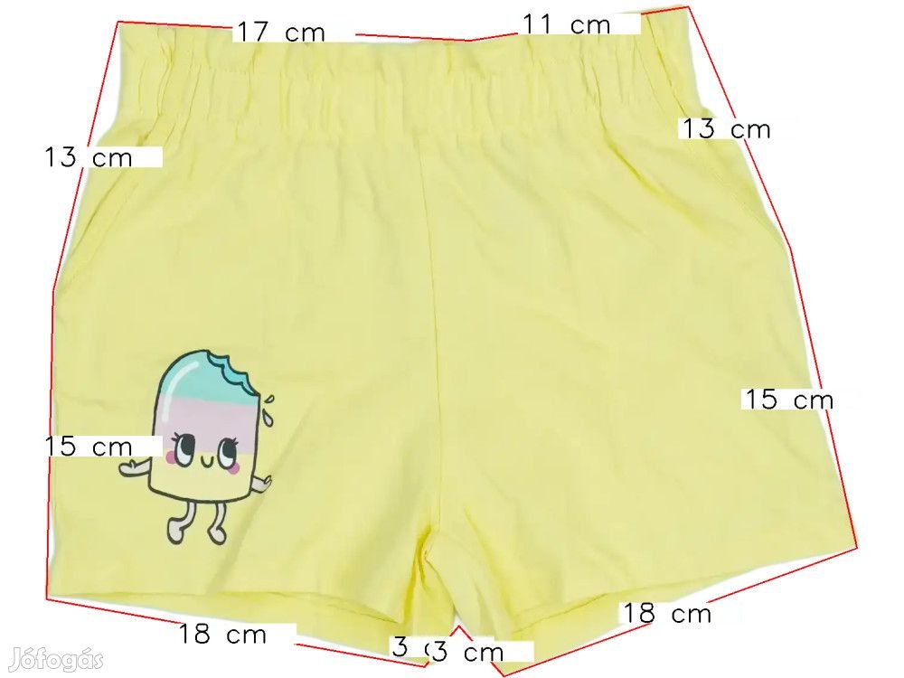 H&M Új (címkés) Lány Rövidnadrág (Méret: 122)