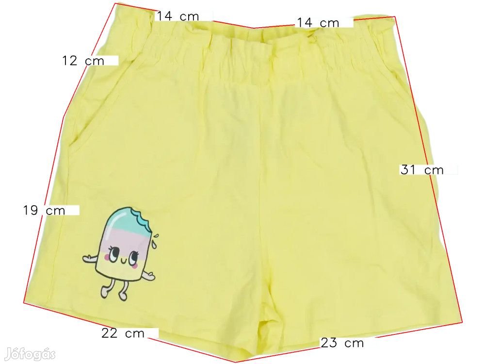 H&M Új (címkés) Lány Rövidnadrág (Méret: 140)