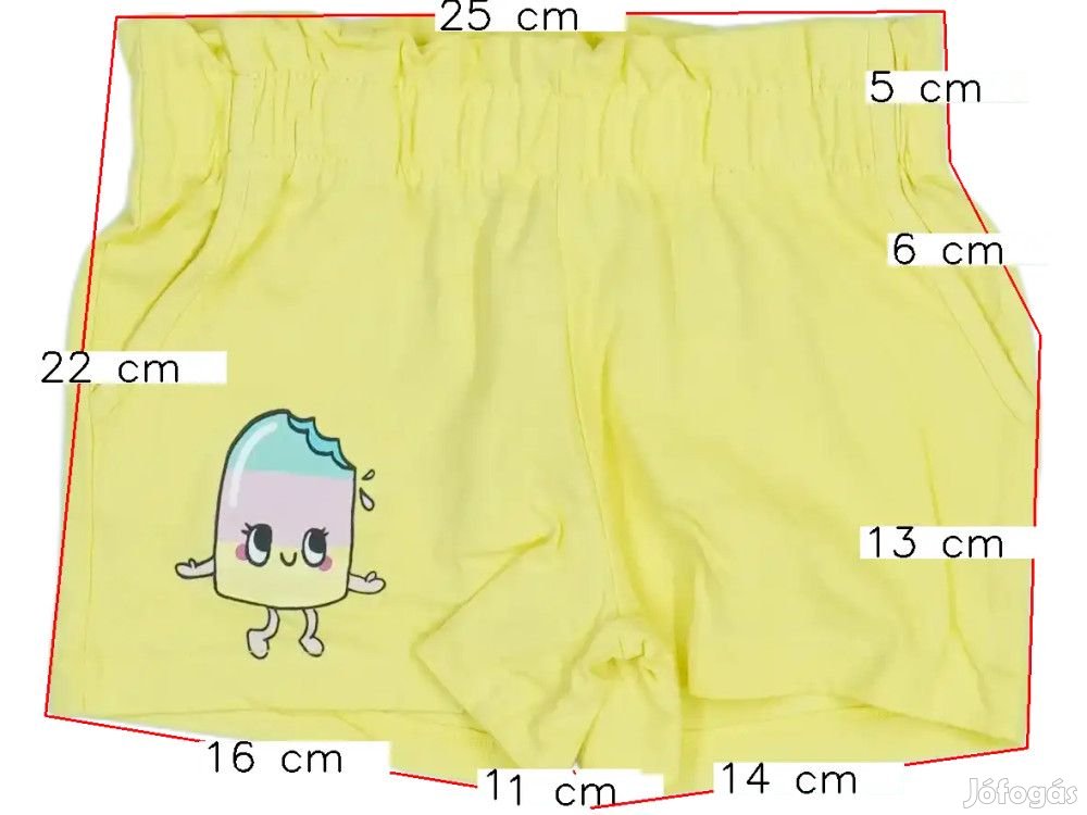 H&M Új (címkés) Lány Rövidnadrág (Méret: 98)