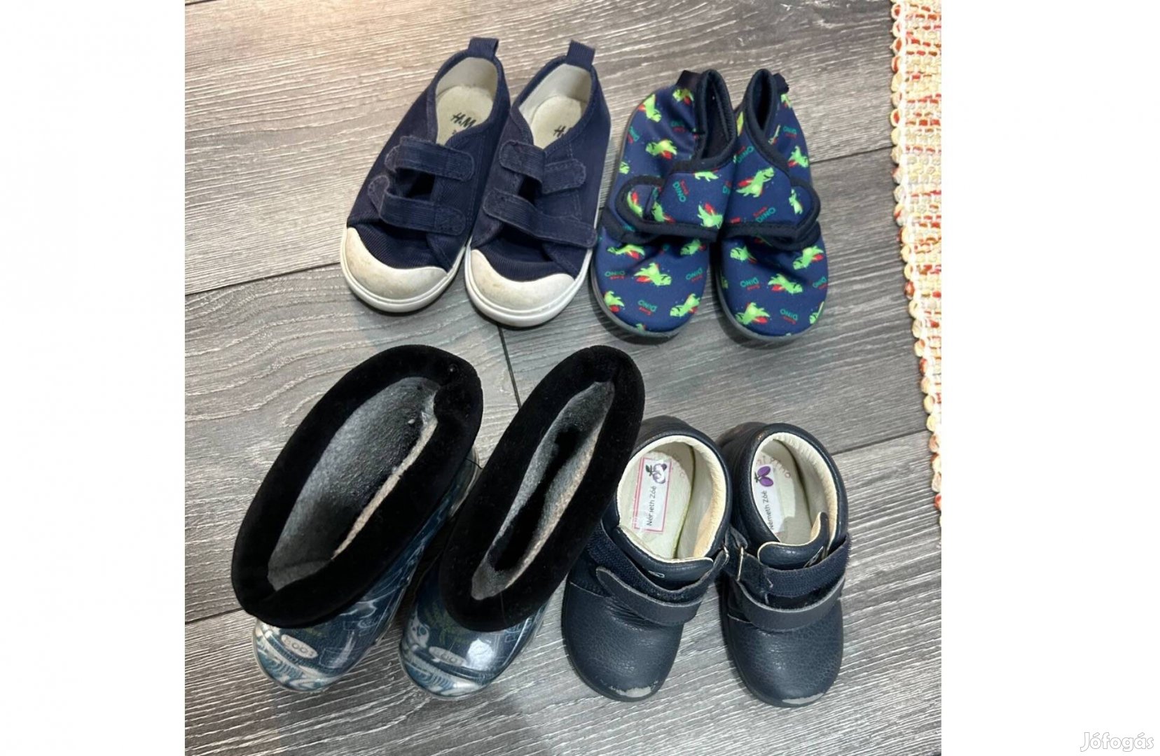H&M, Primigi bőr cipők, Zetpol gumicsizma béléssel, 23-24 fiú cipők
