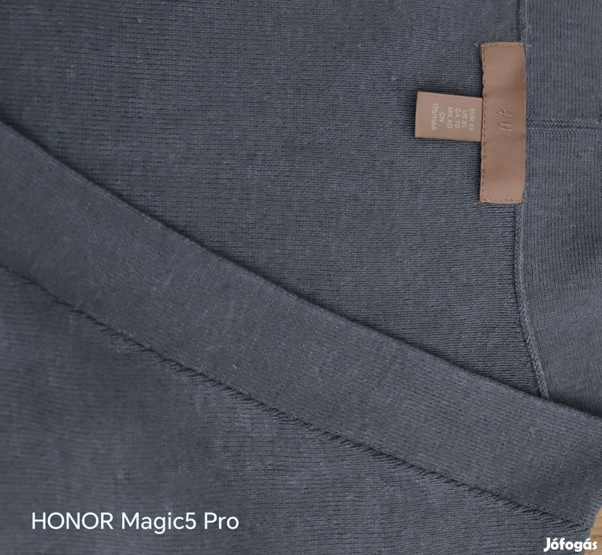 HM acélkék finomkötött női felsőrész uj állapot