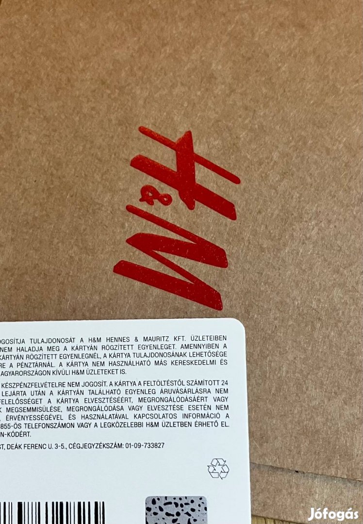 H&M ajandekutalvány