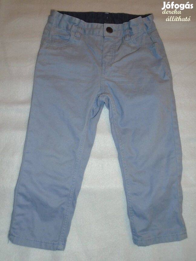 H&M állítható derekú chino nadrág 3 évesre (méret 98) szürke