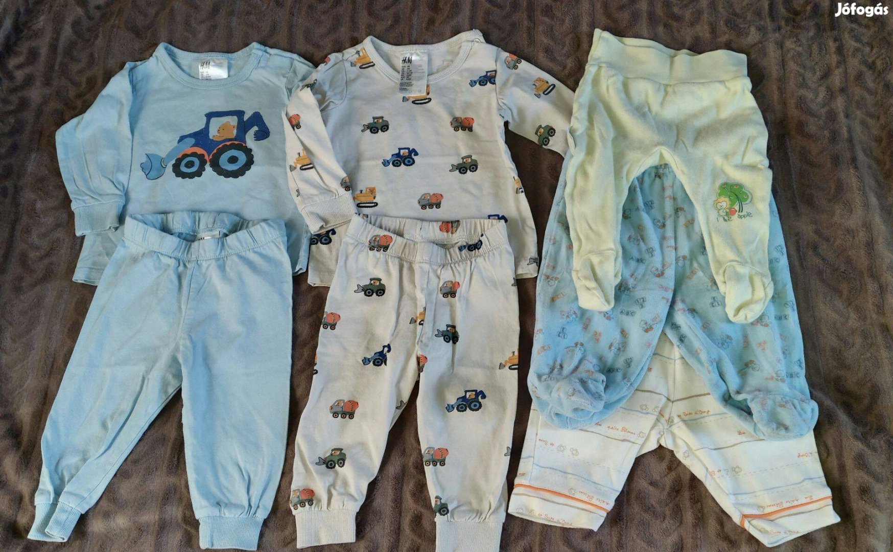 H&M átnőtt vékony pizsamák, napozók, zoknik, 4-6 hónap