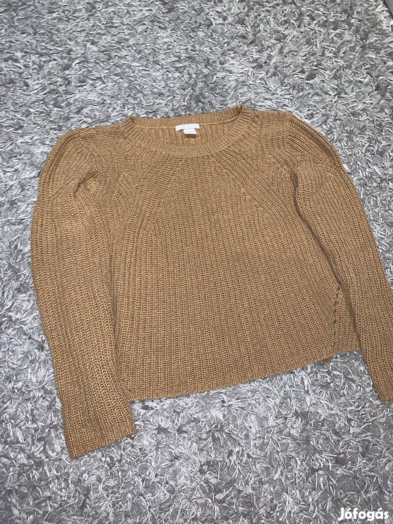 HM barna kötött pulóver - M-es