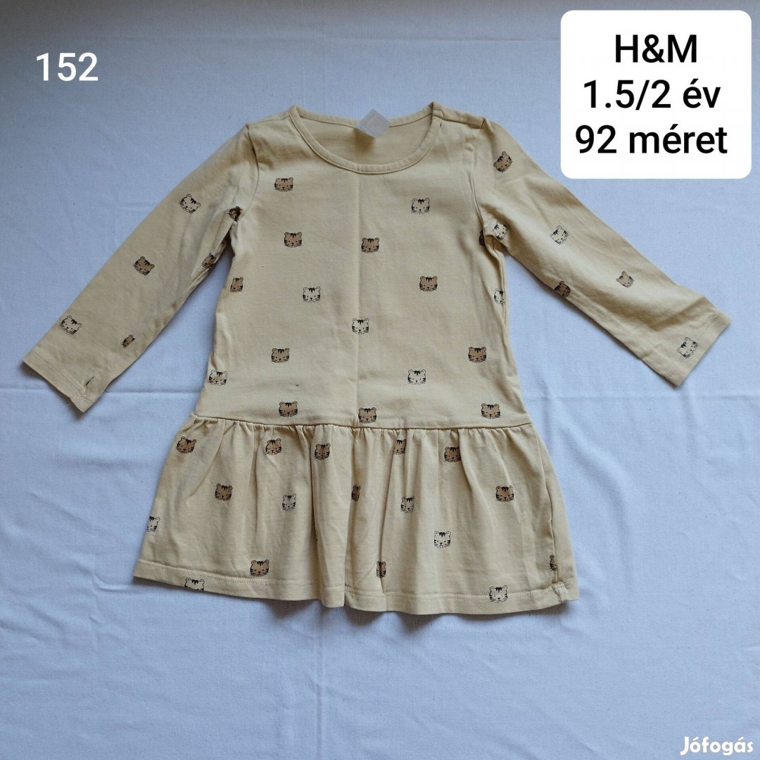HM bézs cicás ruha 92 méret