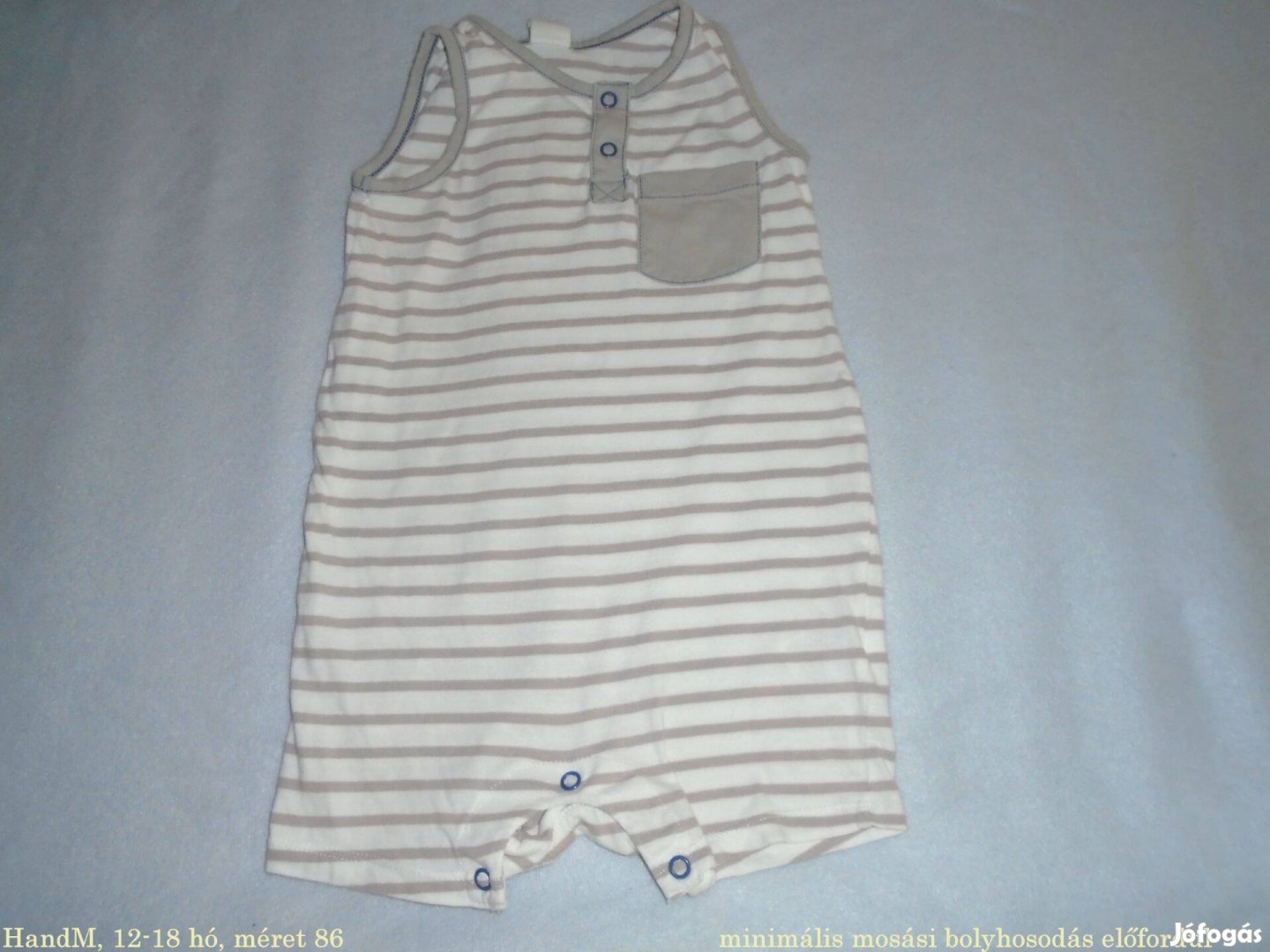 H&M csíkos napozó 12-18 hó (méret 86)