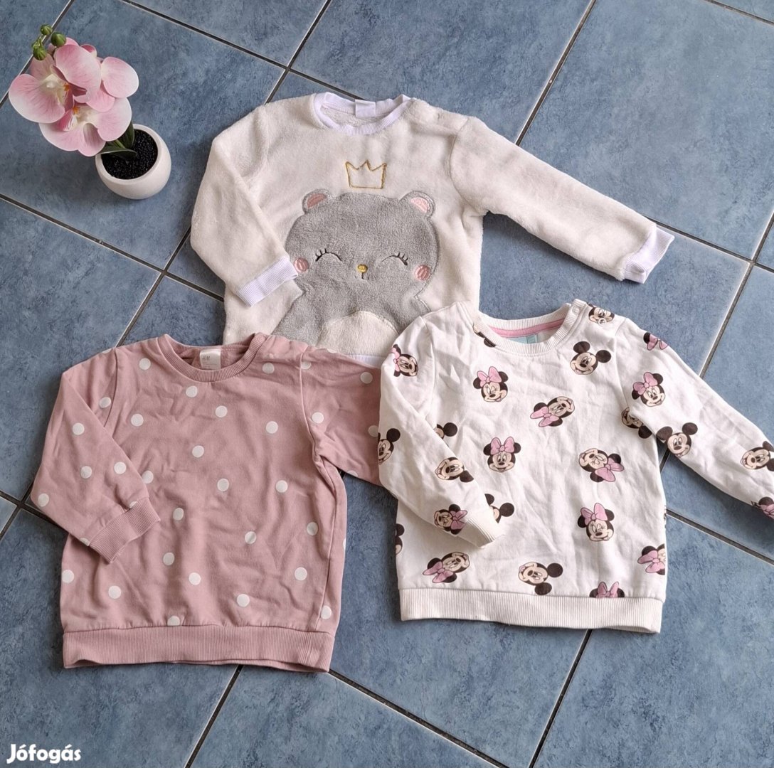 HM és Disney pulóver csomag 86 cm