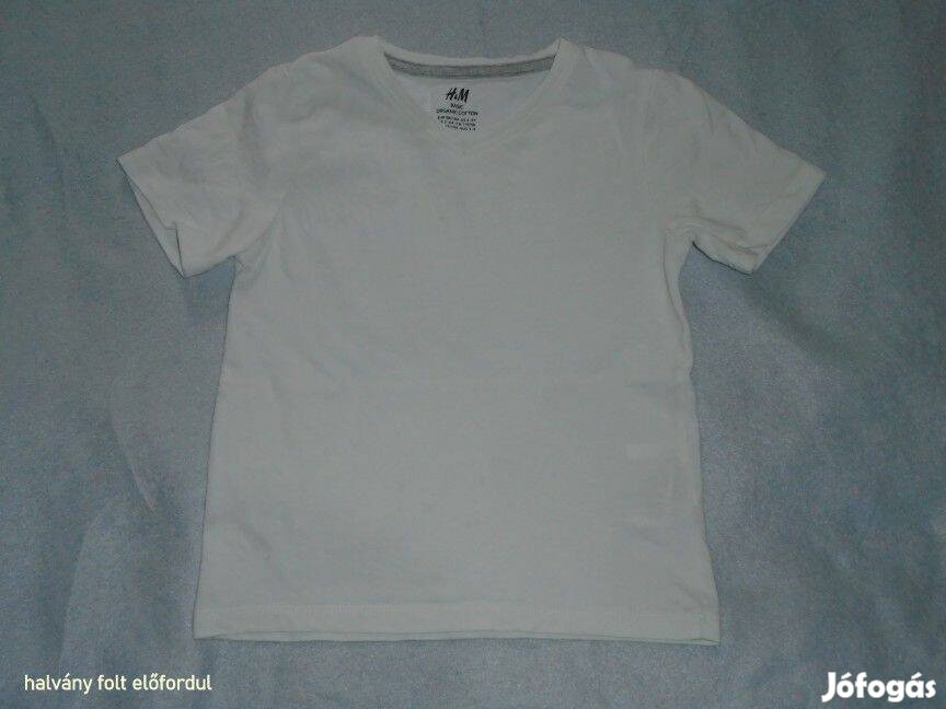 H&M fehér póló 2-4 évesre (méret 98 / 104)