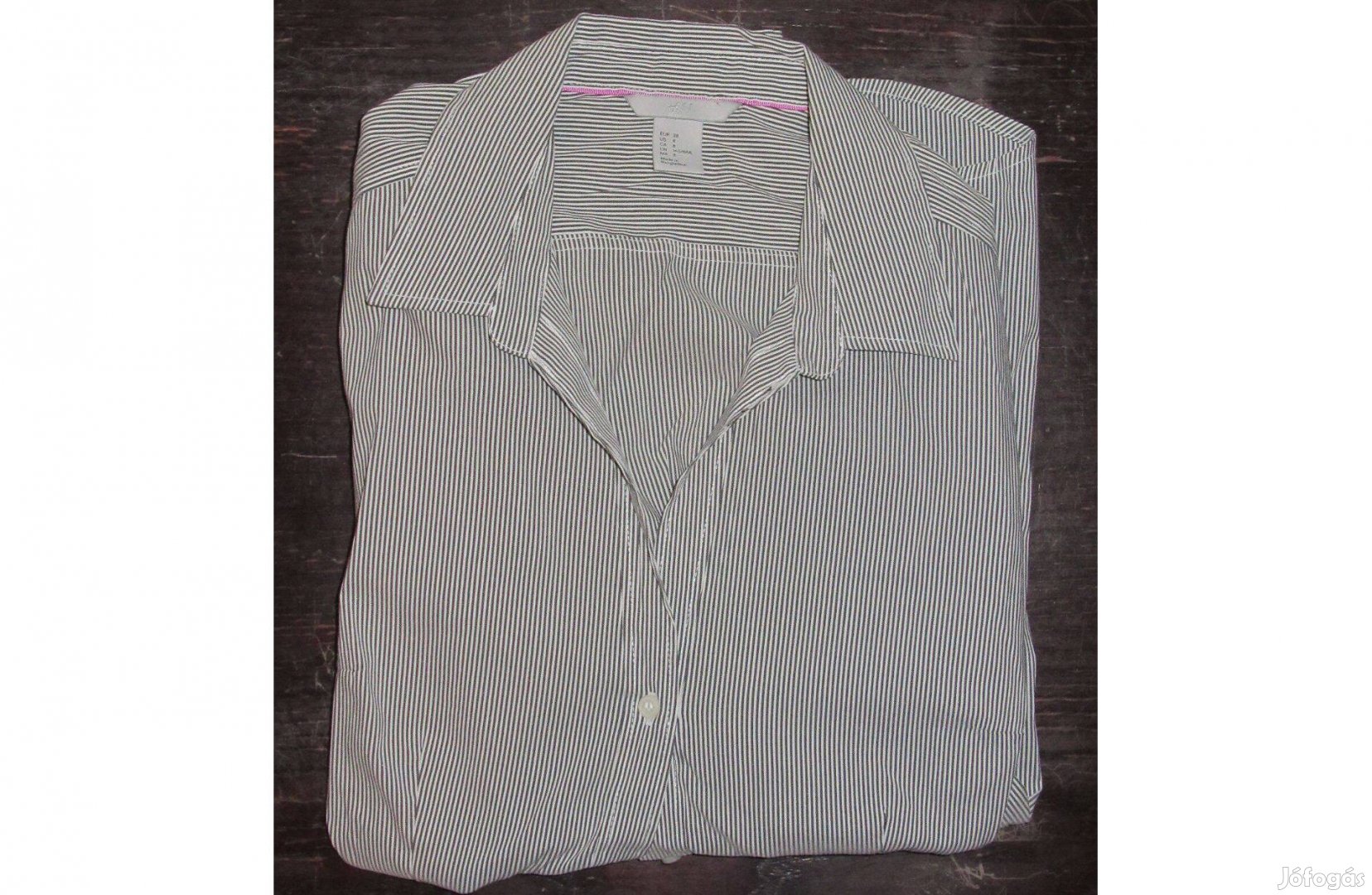 H&M fehér szürke csíkos női ing 38-as