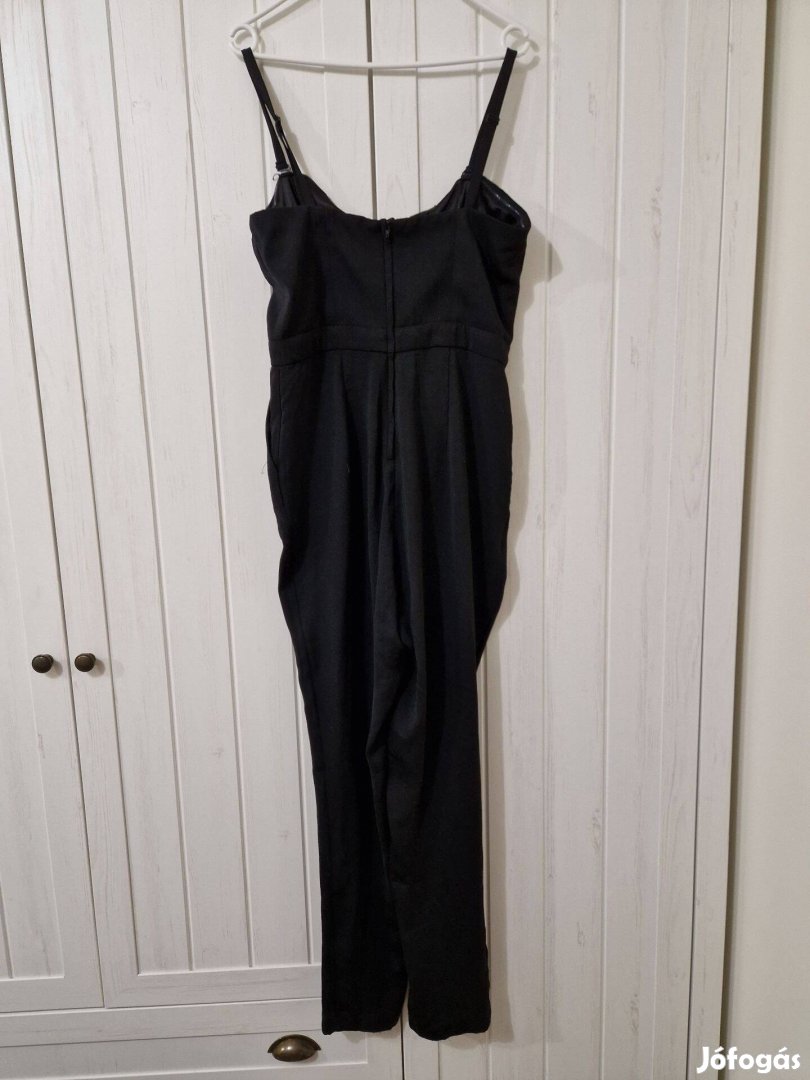 H&M fekete női hosszú szárú overál levehető pánttal 42-es méret