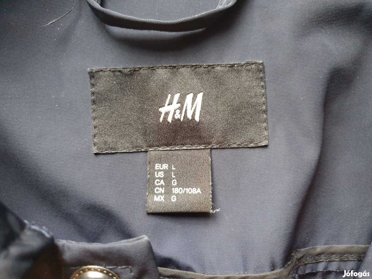 H&M férfi átmeneti kabát, dzseki, méret: L. újszerű - postázom is