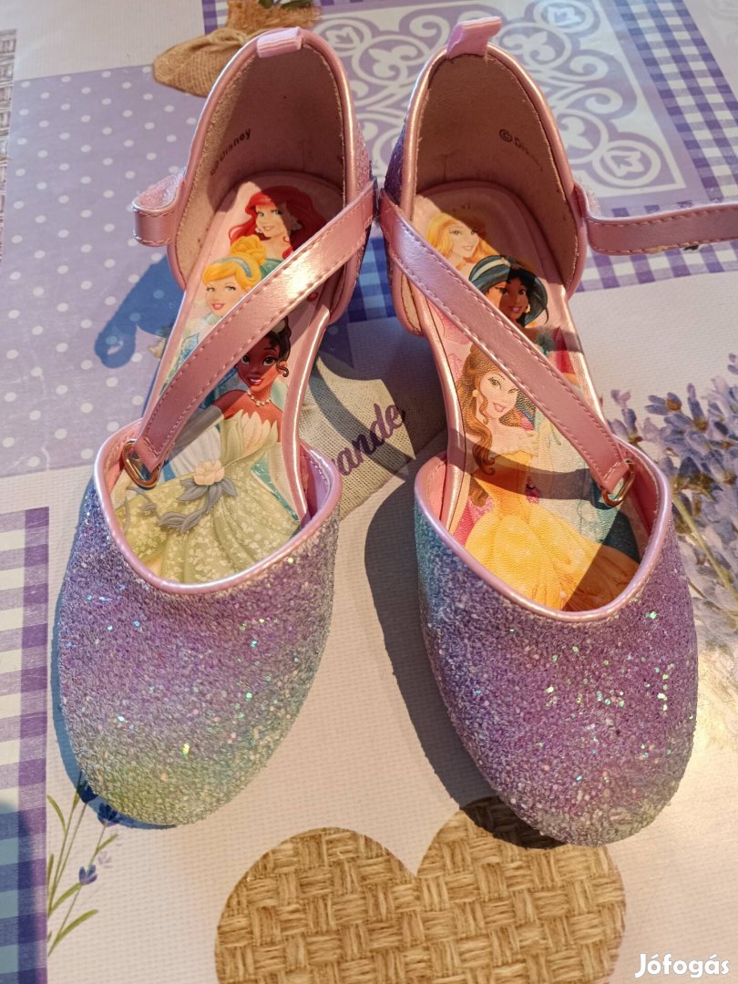 H&M hercegnős csillogó cipő