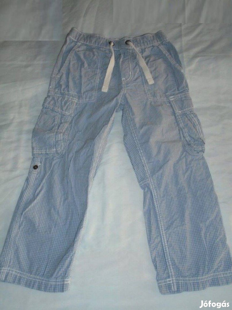 H&M kék nadrág 4-5 évesre (méret 110) térdnadrággá felhajtható