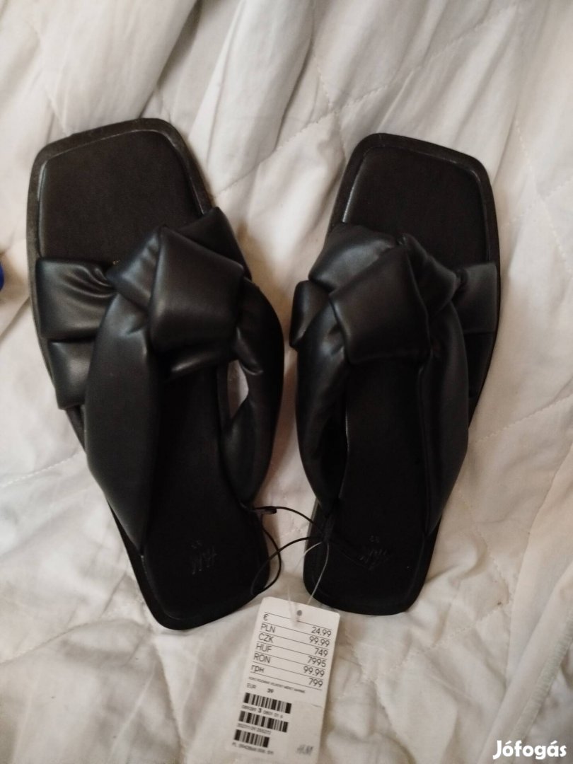 H&M női Új papucs,szandál 39-es 