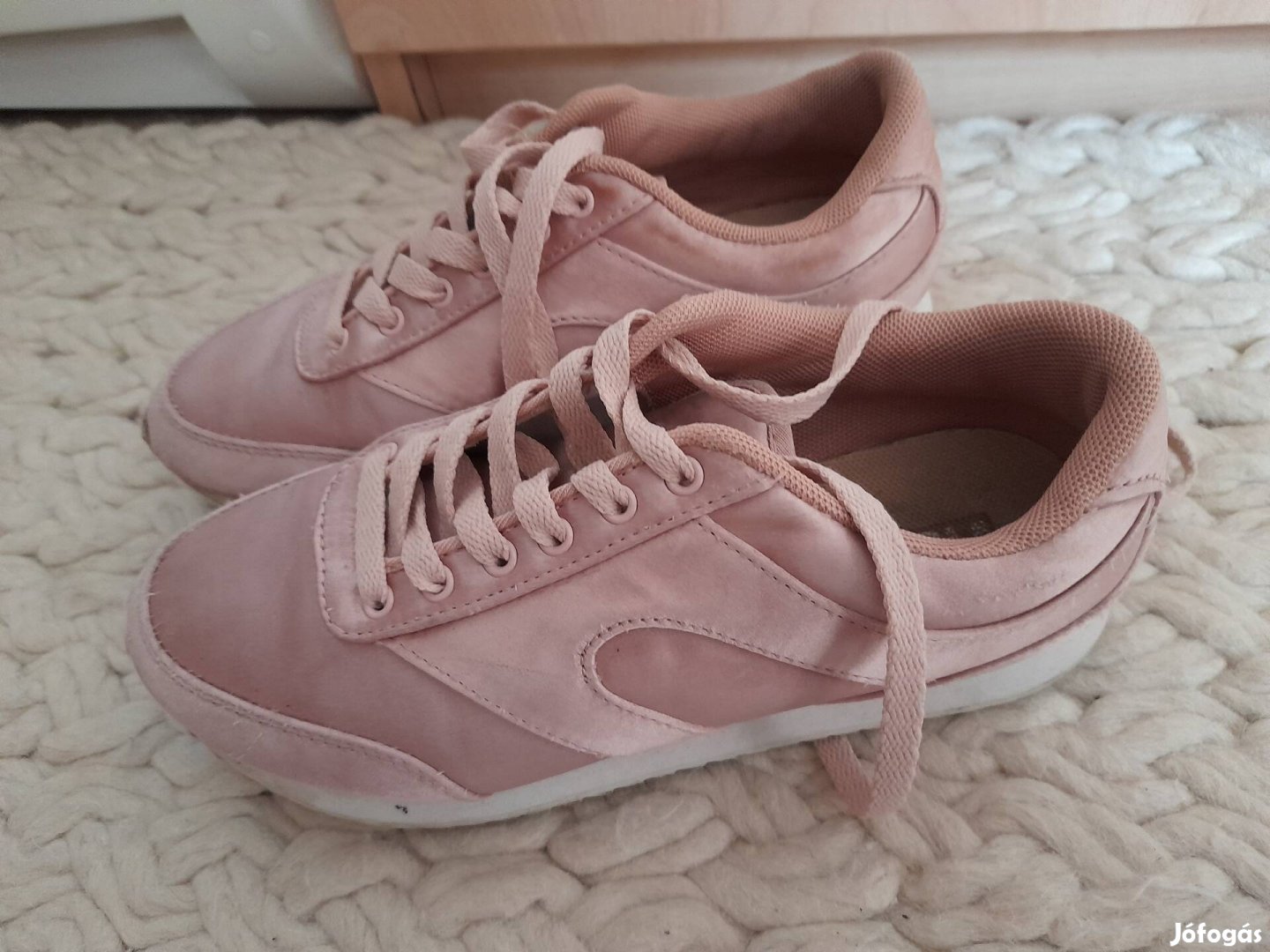 H&M puderrozsaszin sneaker sportcipő 