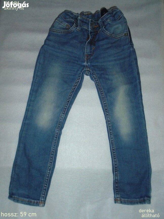 H&M skinny fit kék színű farmernadrág 3-4 évesre (méret 104) nadrág