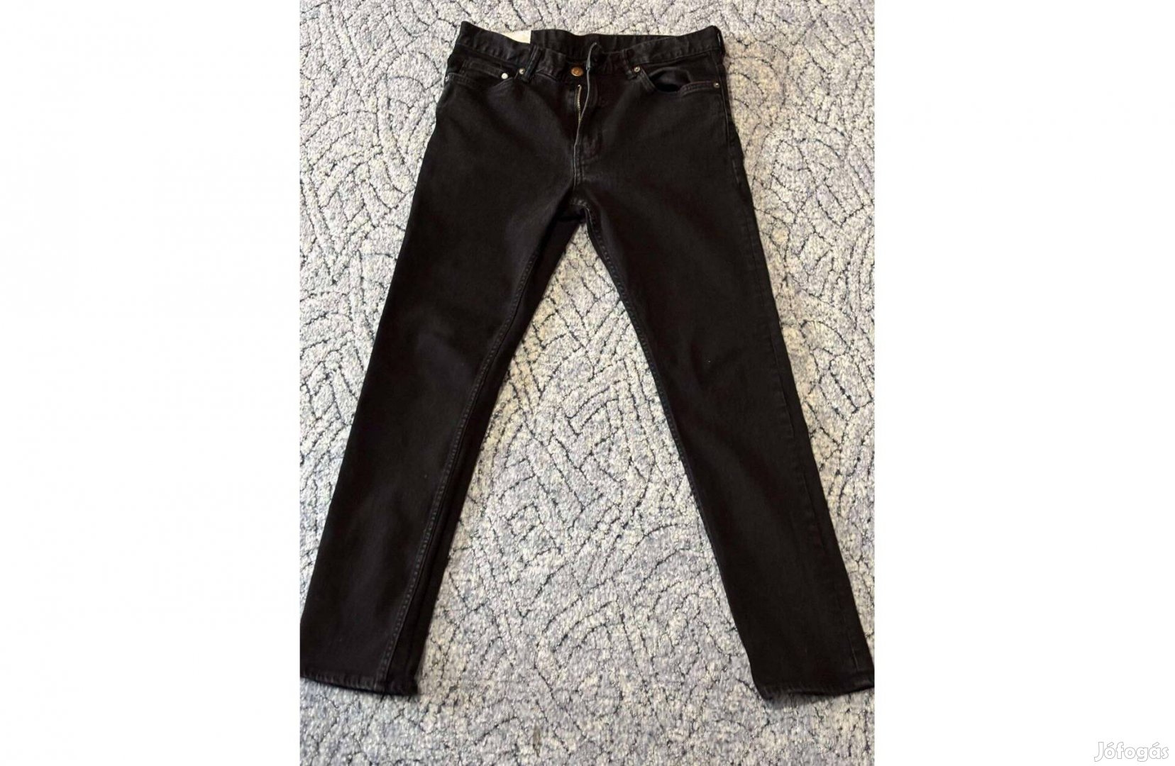 H&M slim fekete férfi farmer 33/32