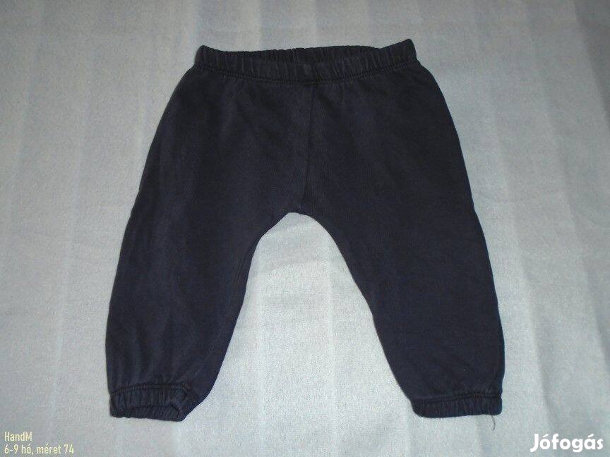 H&M sötét jogger nadrág 6-9 hó (méret 74)