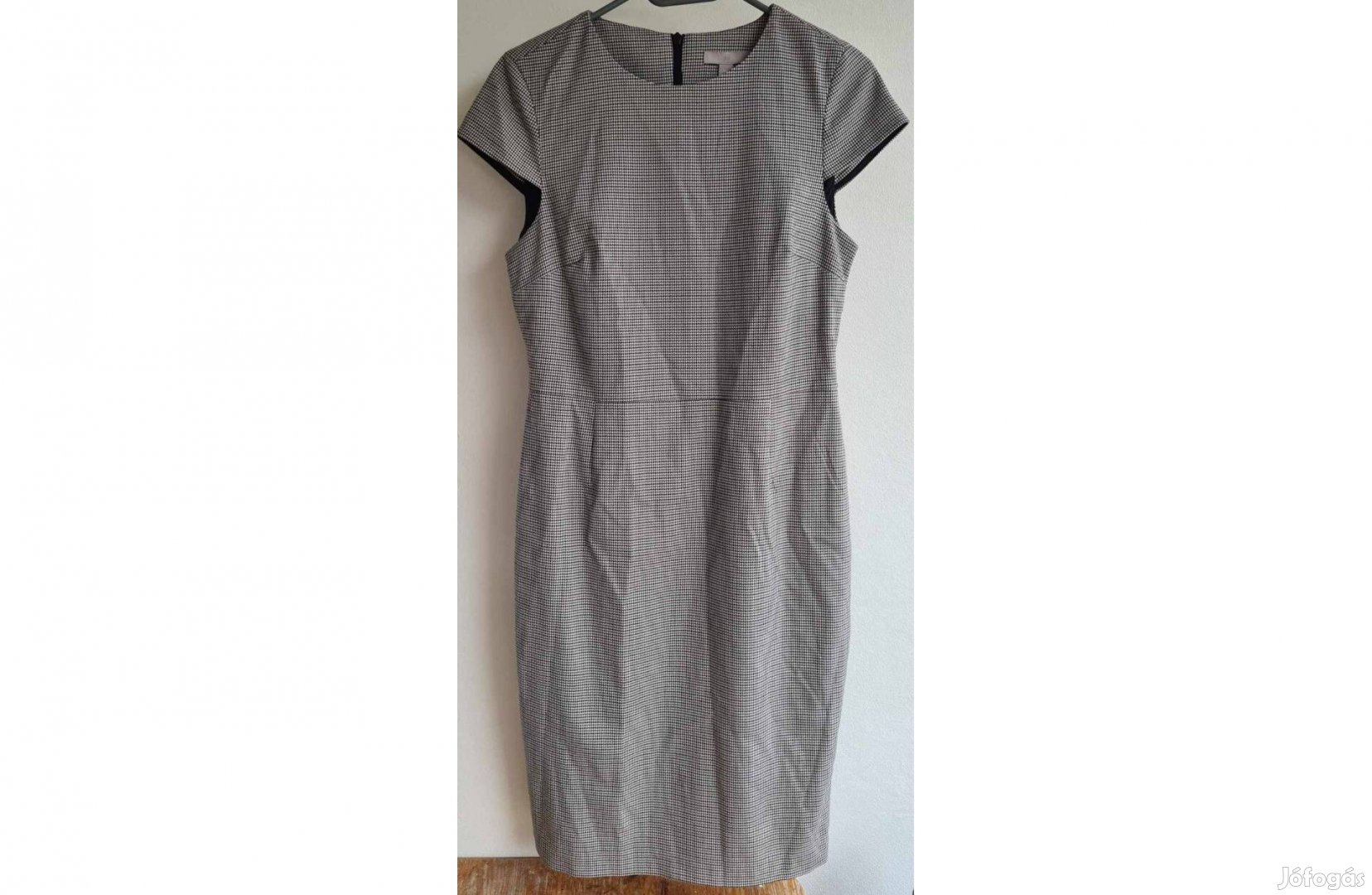 H&M tyúklábmintás business casual, elegáns ruha M-es