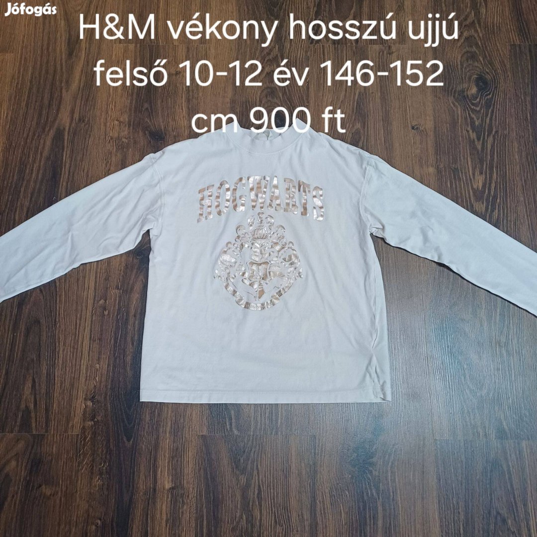 H&M vékony hosszú ujjú felső 10-12 év 146-152 cm