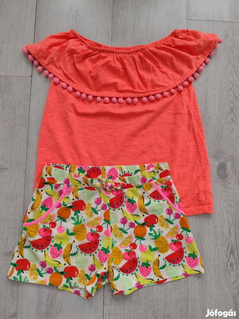 HM vidám, gyümölcsös rövidnadrág, short - 134-140, 8-10 év