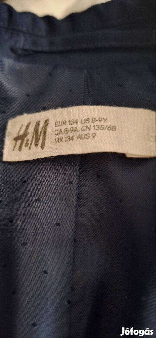 H&M zakó elegáns kék 134