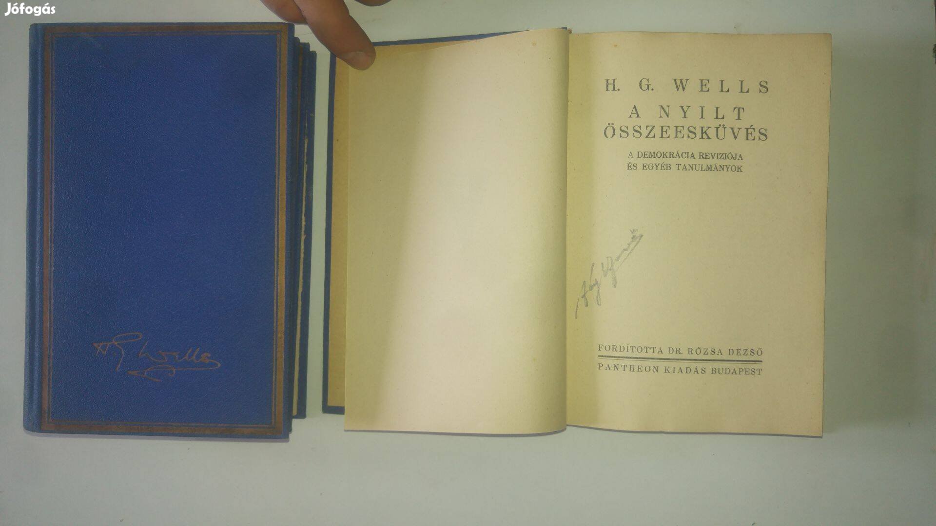 H. G. Wells A nyilt összeesküvés