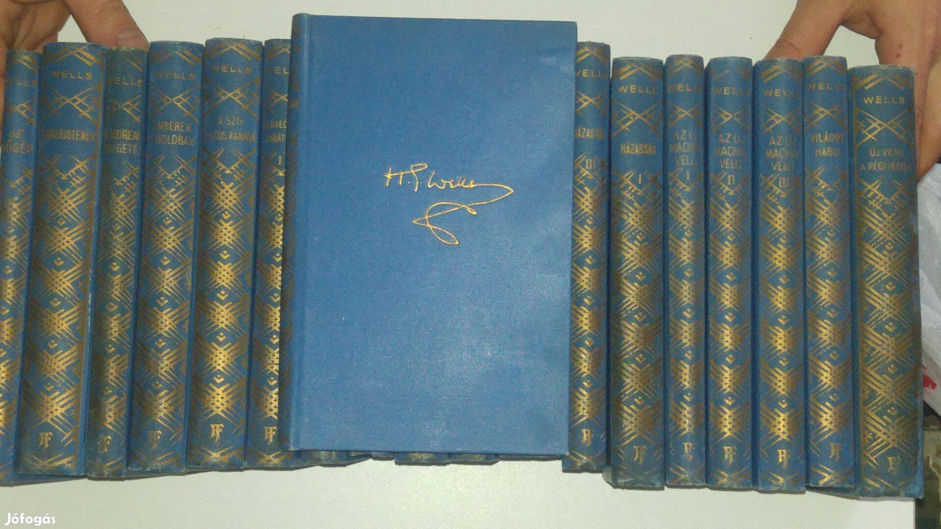 H. G. Wells művei sorozatból 19 kötet (nem teljes sorozat)