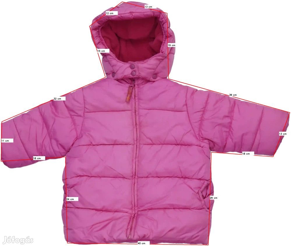 H&amp;M Használt (újszerű) Lány Télikabát (Méret: 86)