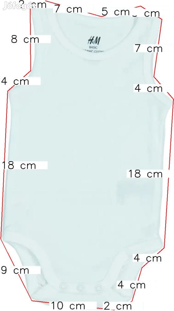 H&amp;M Új (címkés) Fiú Rövid ujjú / ujjatlan body (Méret: 62)