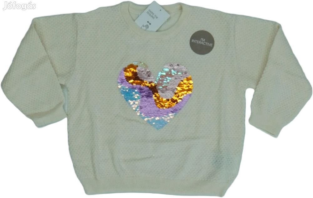 H&amp;M Új (címkés) Lány Kötött pulcsi (Méret: 104)