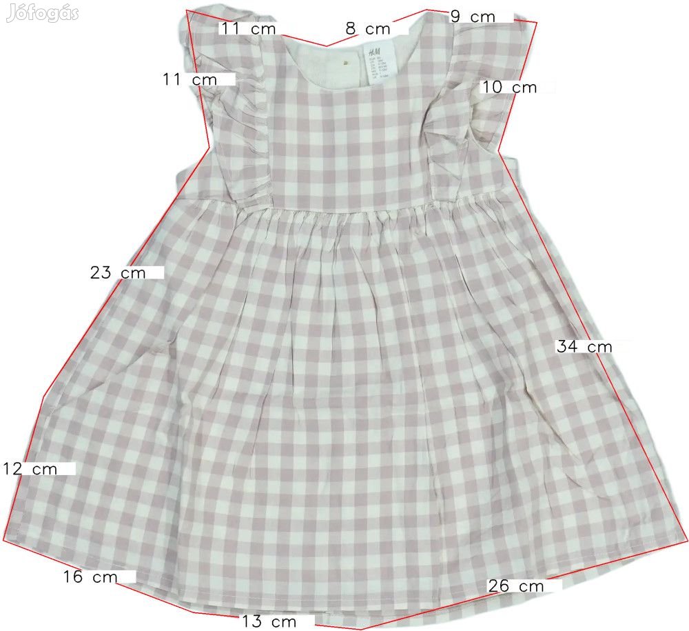 H&amp;M Új (címkés) Lány Ruha (Méret: 80)